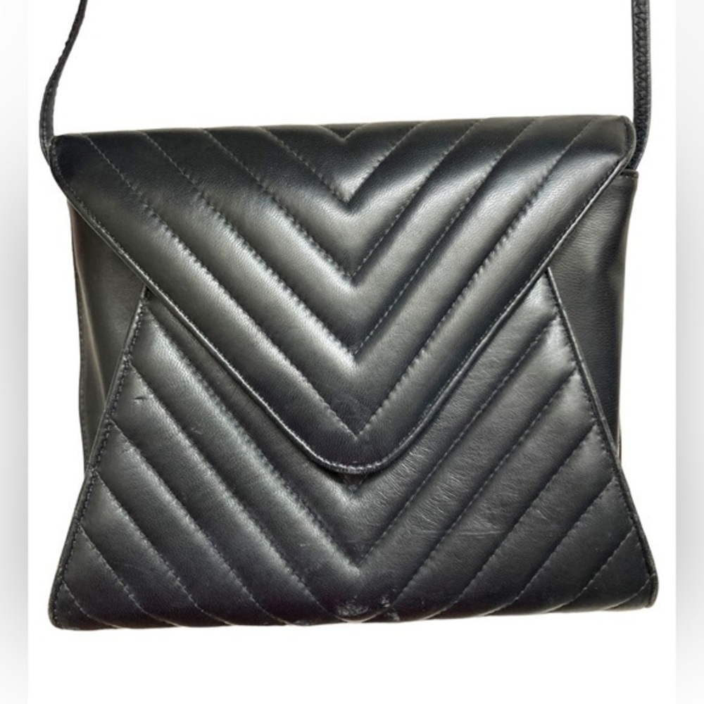 Jay Herbert New York vintage chevron quilted flap bag